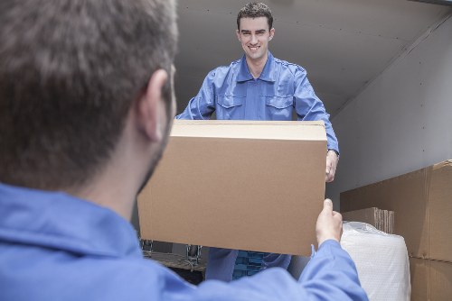 Removal team preparing a local house move in Merton