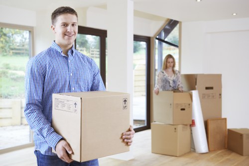 Careful loading of furniture for a local flat move