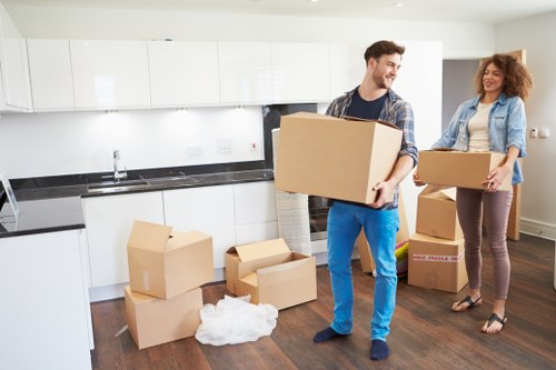 Office furniture relocation support for a business in Merton
