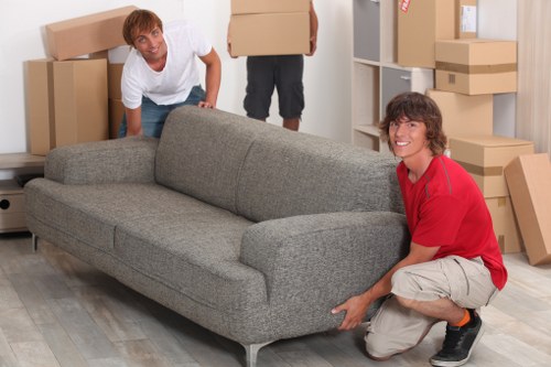 Protective wrapping and handling equipment used for piano removals in Merton