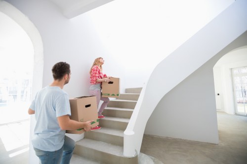 Household items and office equipment being transported on a same-day removal job