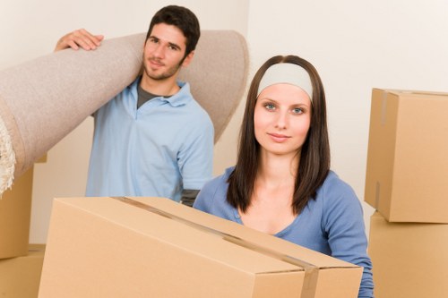 Unloading and setting up office items in a new workspace