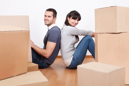 Man and van helping with a flat move in Merton